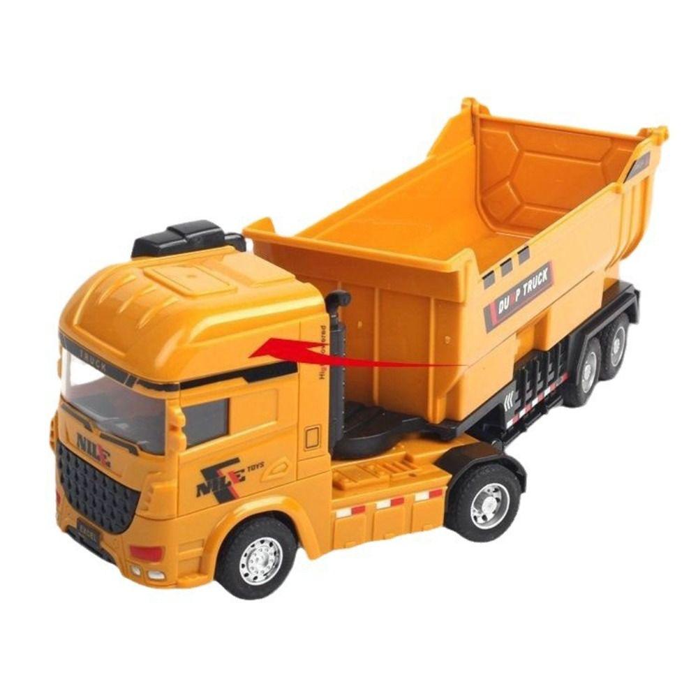Truck Car Engineering Truck Model Simulation Mixer Truck Toys Excavator Model Toy  For Children