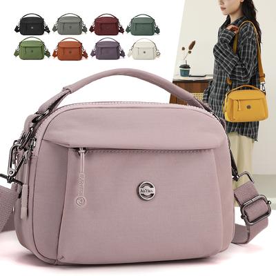 Damen Umhängetasche Mehrschichtige Leichte Nylontasche