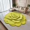 Yousheng Diatomaceous Earth Floor Mat 3D Realistic Flower Pattern Non-Slip Backing Door Mat Living Room Bathroom Kitchen Absorbent Mat
