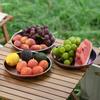 Portable Titanium Camping Plate Pure Ti Salad Plate Durable Lightweight 800ml Capacity Outdoor BBQ Plate Picnics Plate