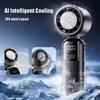 Hangable Handheld Fan 100 Speeds Desk Fan New Ice Cooling Fan  Outdoor