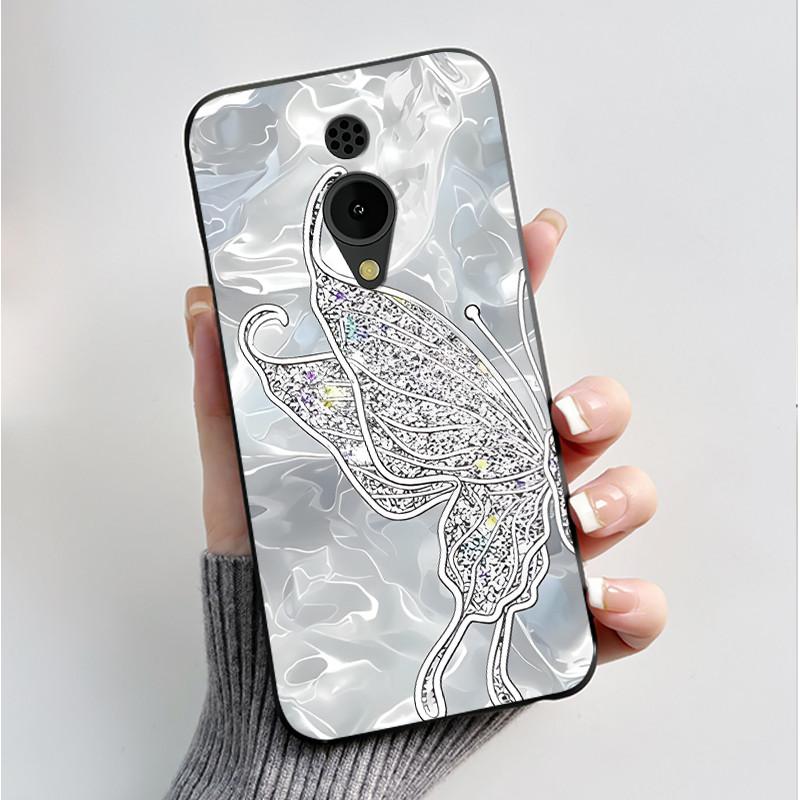 Printed Phone Case For Nokia 150 2G 2023 C2 C10 C20 Funda Coque Soft Silicone Black Shell Cover Cute Flower Cartoon Casing Capa
