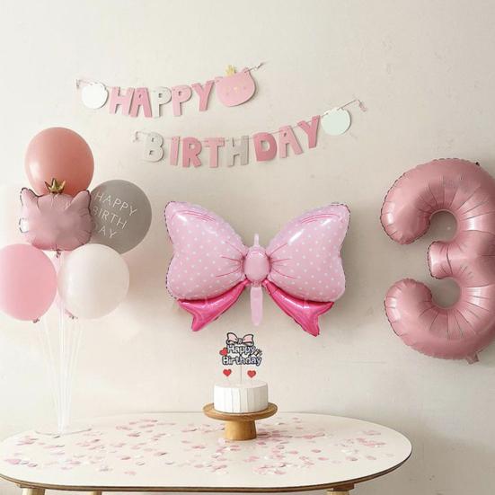 10Pcs Bow-knot Balloons Creative Shape Vibrant Color Stunning Visual Effect Anti-explosion Extra-large Shiny Bow-knot Party Balloons Decorations