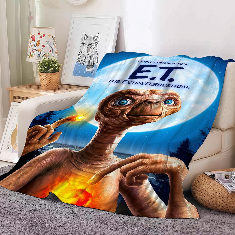 

Movie E-ET The E-extra Terrestrial Blanket Warm And Soft Suitable For Bedroom Living Room Sofa Bed Office Travel Camping 30x40in