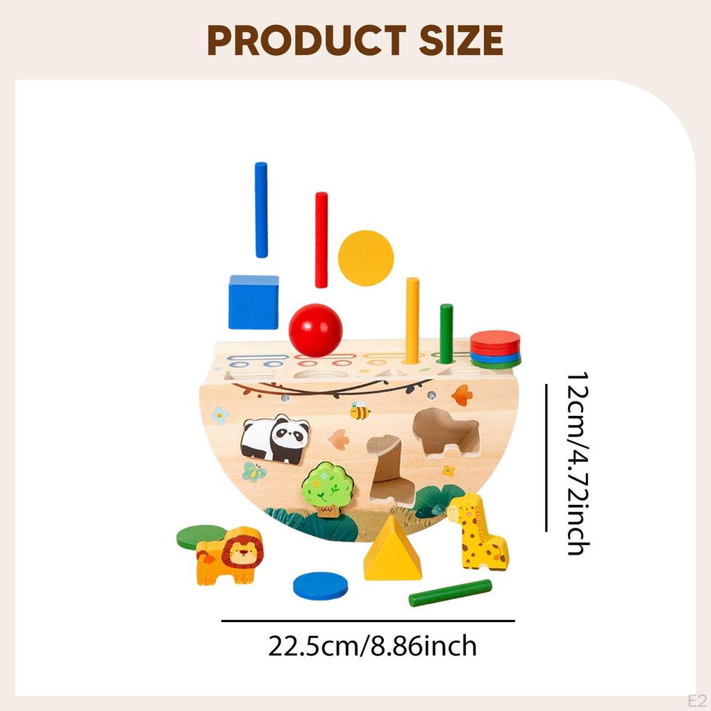 Wooden Educational Toys Age 1 2 3 Year Old Engagement Development Birthday Gifts Interactive Family