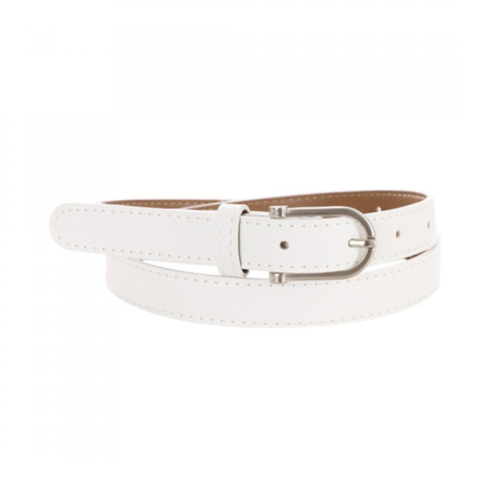 Shop Women Matte Buckle Belt 2cm Width White Tu Wbt 0745