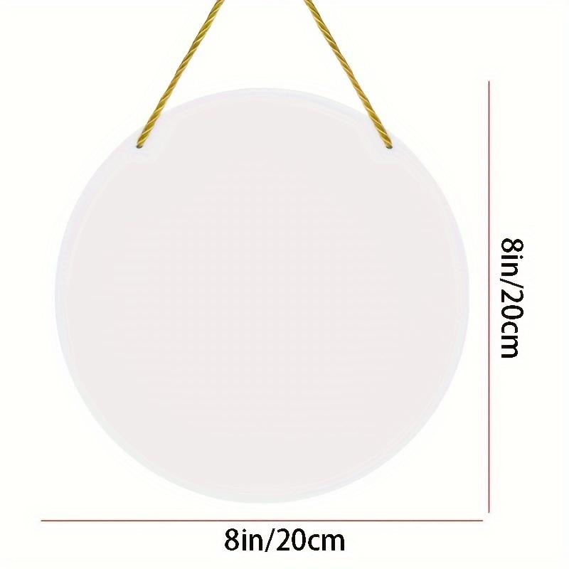 2D Flat Charming Style Round Acrylic Cardinal Bird Decoration Sign, Home Decor Plaque Hanging Wall Art Decorative Garden Decoration for Room Door Sign