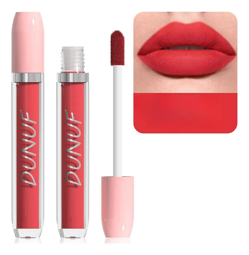 Dunuf Waterproof Matte Lip Gloss Does Not Transfer