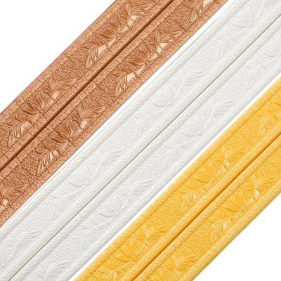 3D Selbstklebende Decken-Dekorleiste Hausdekoration Wandverkleidungslinie Wandaufkleber Wandrand Sockelleiste