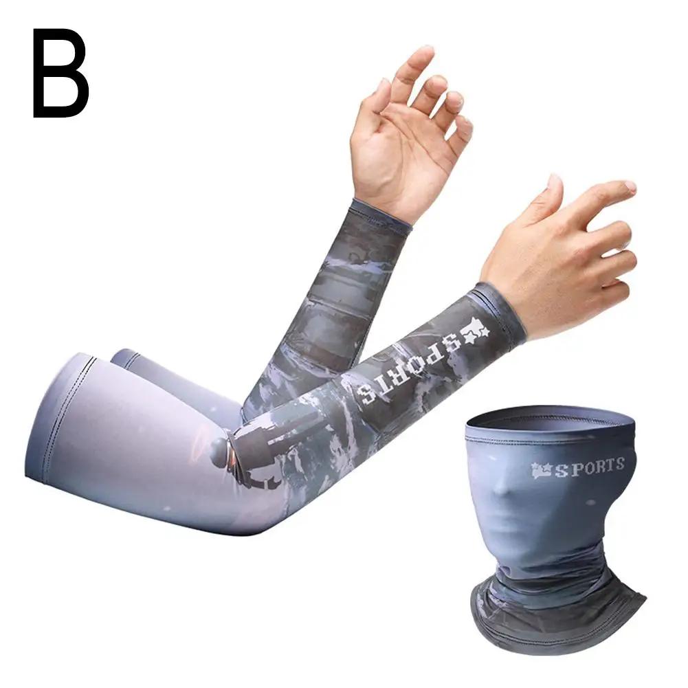 

Летняя маска из шелка для рыбалки на открытом воздухе, велоспорта, быстросохнущая маска с защитой от ультрафиолета, рыболовные рукава, дышащая защита от солнца J8N8