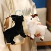 Cute Simulation Goat Pendant Plush Toy Doll Black Goat Doll Girls Bag Keychain Pendant