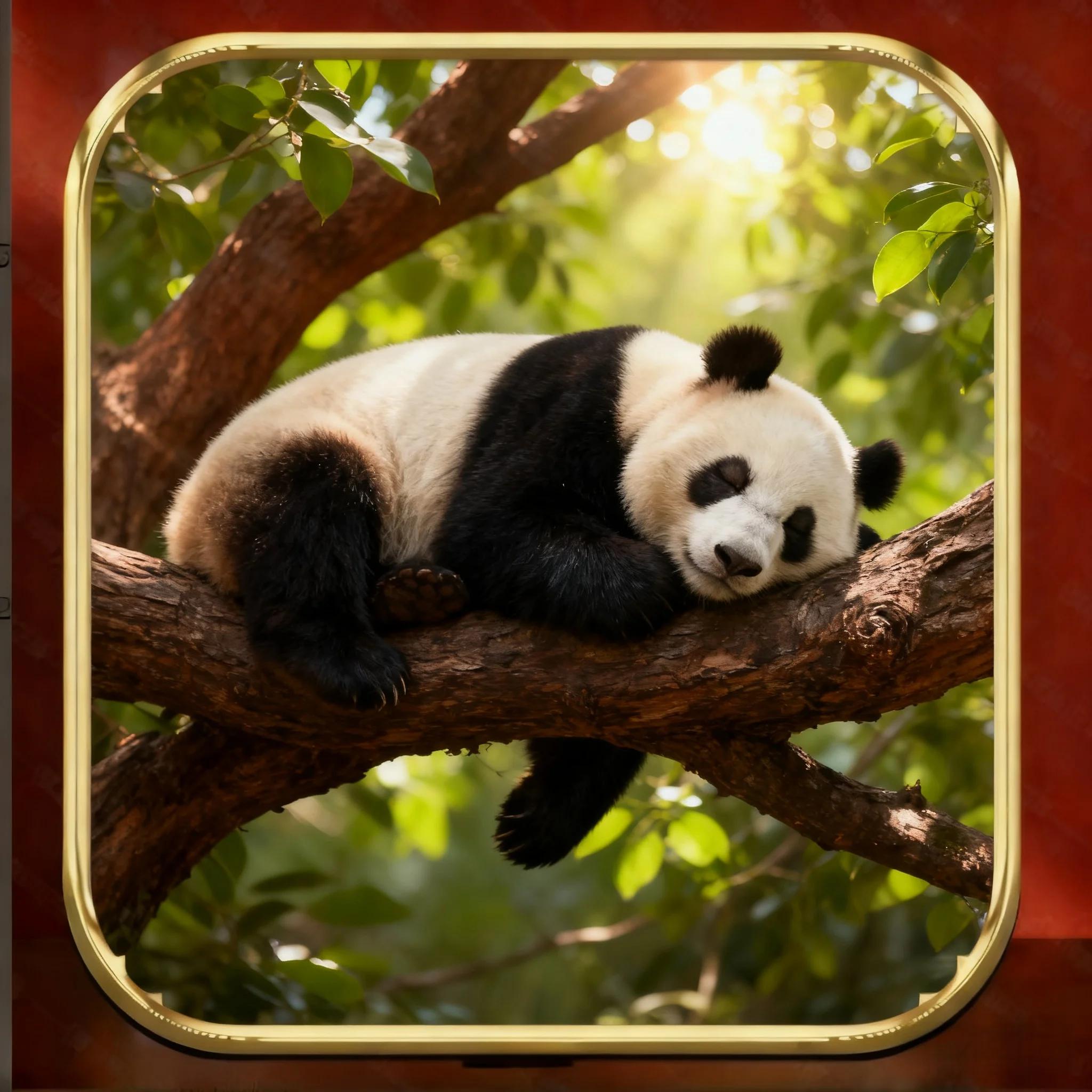 Panda Photo Frame Photo - Home Decoration Ornament Love Panda Collectibles Perfect for Living Room Bedroom & Cozy Home Spaces 30X30X2.5