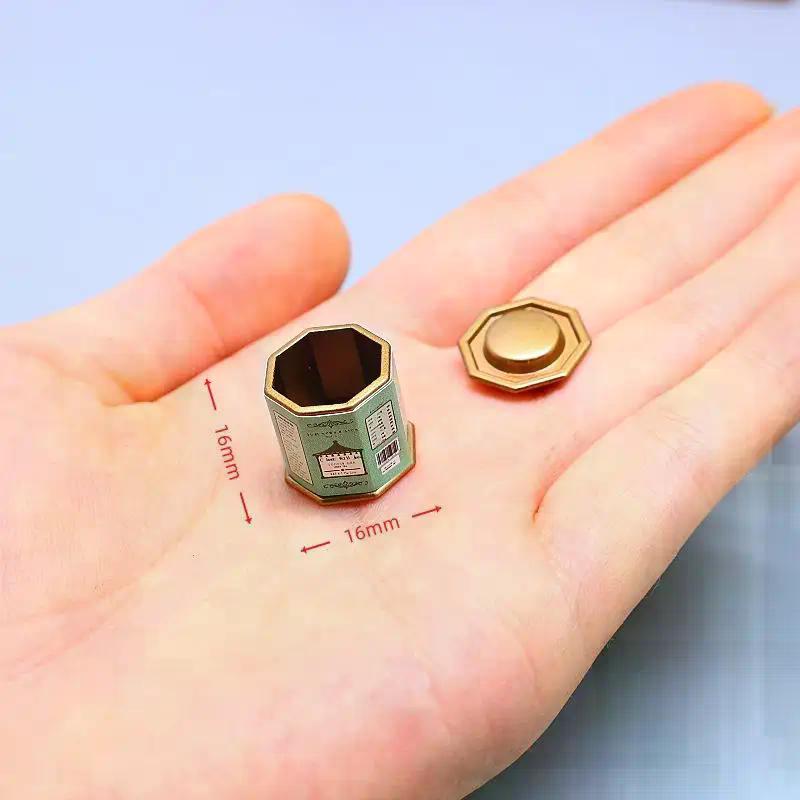 1Pcs 1:12 Doll House Coffee Can Miniature Tea Can Model Simulation Item Ornament Doll House Furniture Decor Accessories Toys