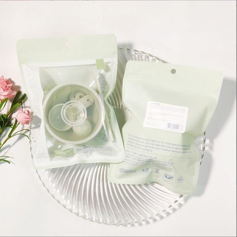 Keqi 4-Piece DIY Mask Mixing Set: Mini Bowl, Stick, Spoon Tool