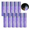 6 stuks Dik Glas Essentiële Olie Roll-on Fles Staal Kogel Roller Fles met Bloemendruk Lege Parfum Aromatherapie Flessen