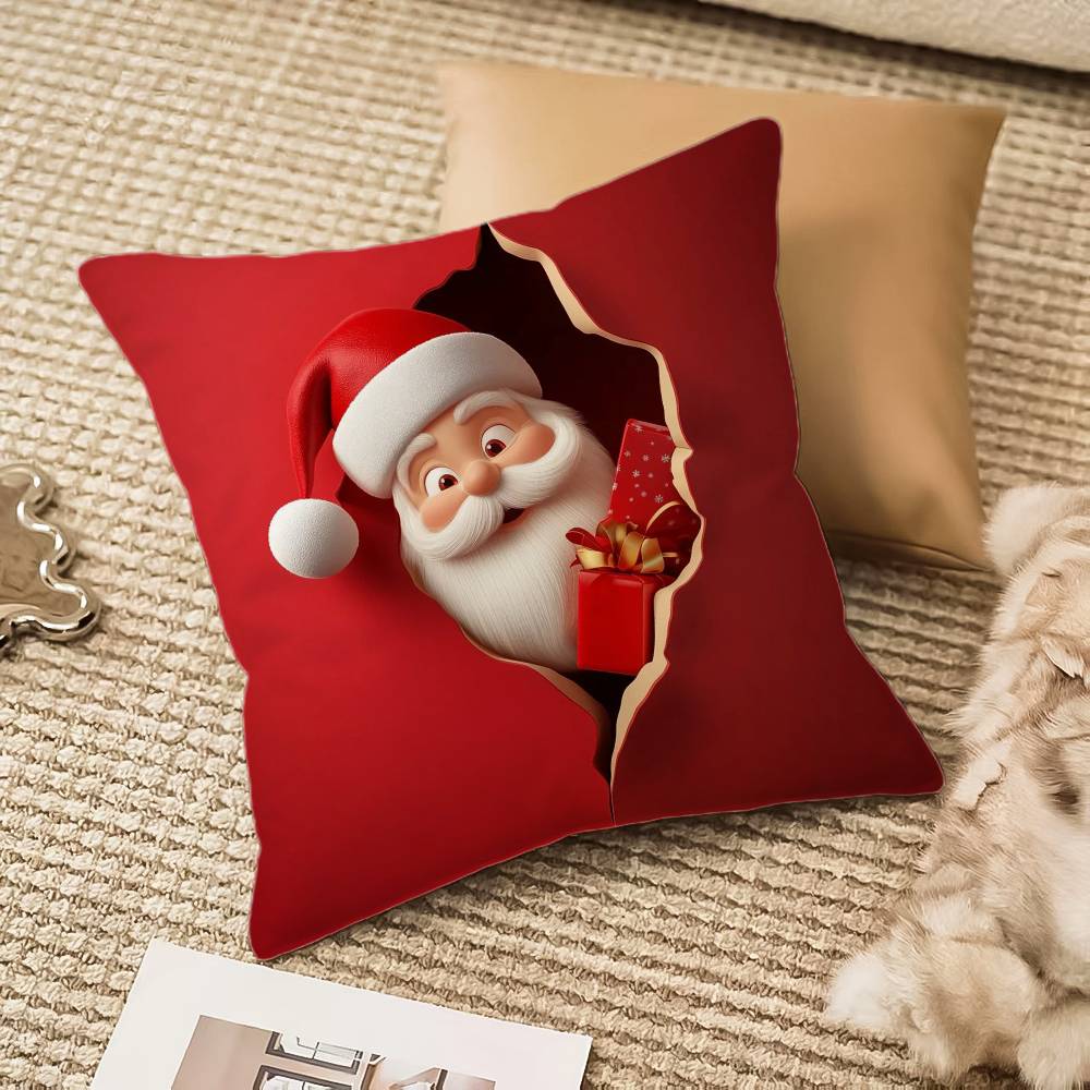 Weihnachtsmann Kissenbezug Hausstaubmilbenabweisend Unsichtbarer Reißverschluss Sofa Bett
