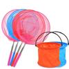 Kids' Telescopic Butterfly Net & Leakproof Folding Bucket Set for Beach and River Play