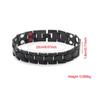 Men's Treatment Stainless Steel Detachable Bangle Magnetic Therapy Bracelet Hematite Energy Healing