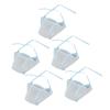 5PCS Hair Highlighting Cap Disposable Coloring Hairdressing Frosting Dye Hat with Plastic Hook for Hair Salon
