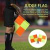 Soccer Referee Flag 2 Pieces Professional Fair Play Sports Match Football Linesman Europe Flags Referee Equipment Waterproof