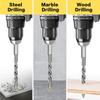 Eccentric Drill Bits In Multiple Sizes For Precise Hole Positioning On Various Materials Stone Wood Plastic DIY Projects