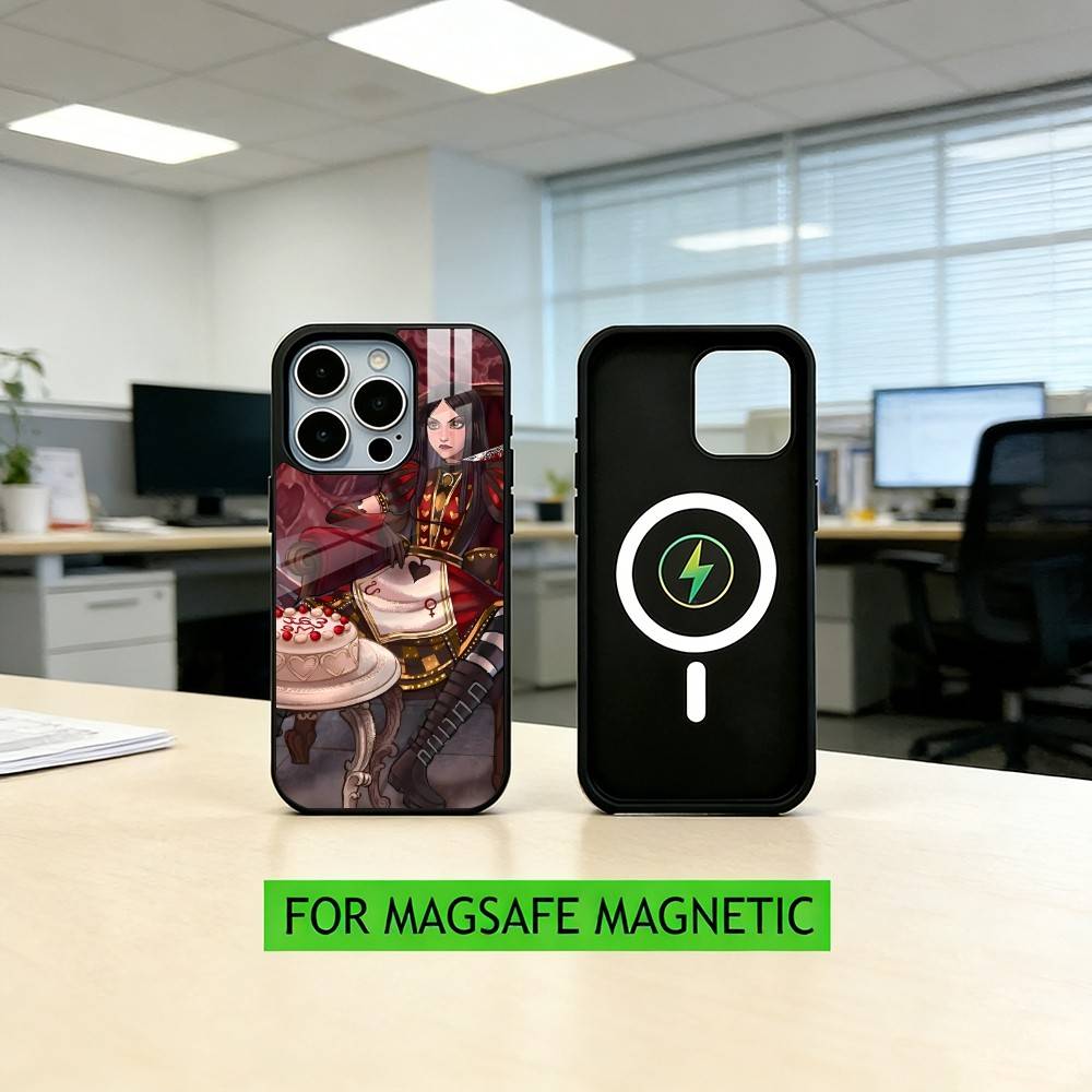 A-Alice M-Madness R-Returns  Phone Case For iPhone17,16,15,14,13,12,11 Plus,Pro Magnetic with Magsafe Wireless Charging
