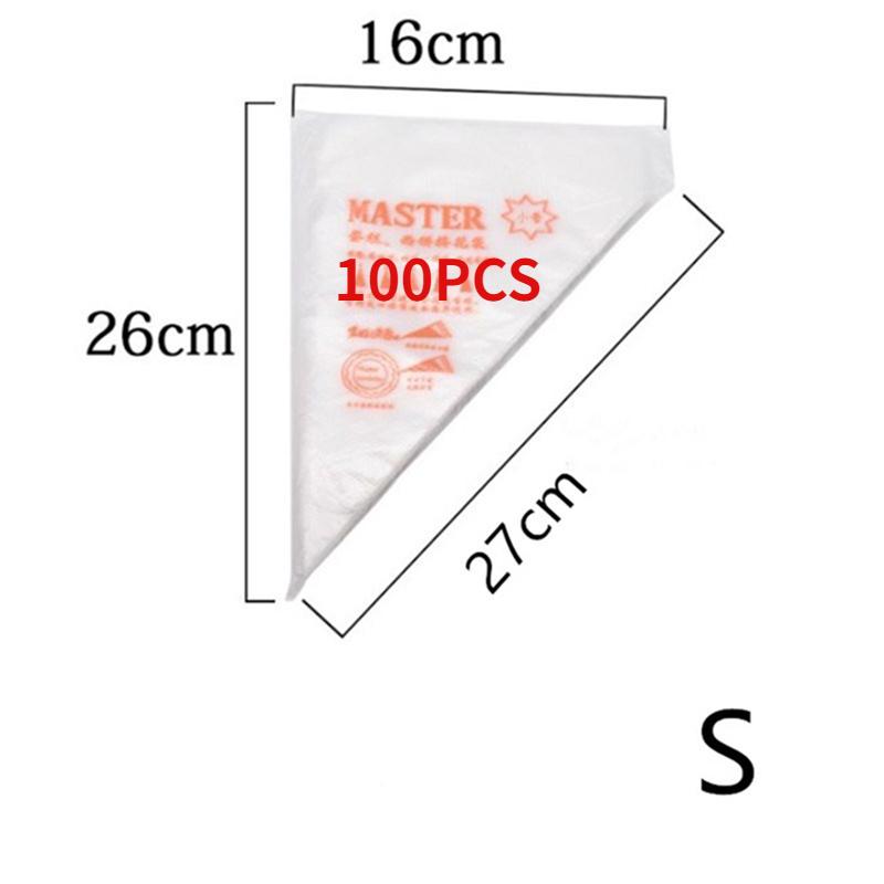 Disposable Pastry Bag Cake Cream Decoration Silk Flower Tool Kitchen Icing Food Preparation Bags Cup Cake Piping Tool for Baking