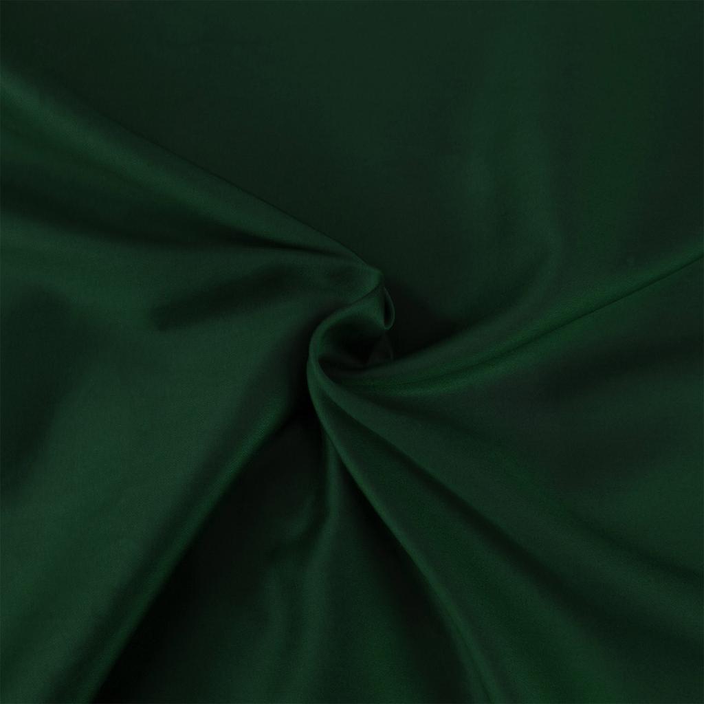 Cotton bedding 220x200, natural satin weave, smooth, bottle green