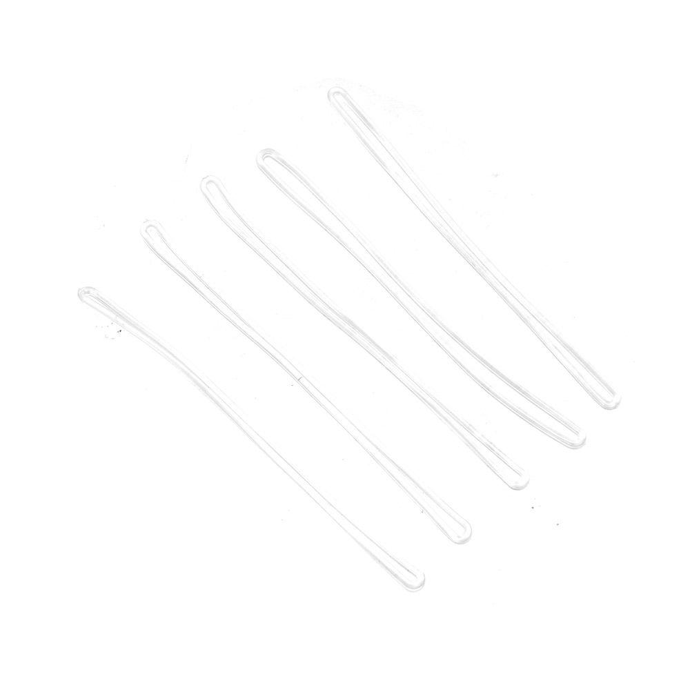 30 Pcs Tags 6 Inch Luggage Loops Straps PVC Transparent Transparent Plastic ID Badge Holder Office