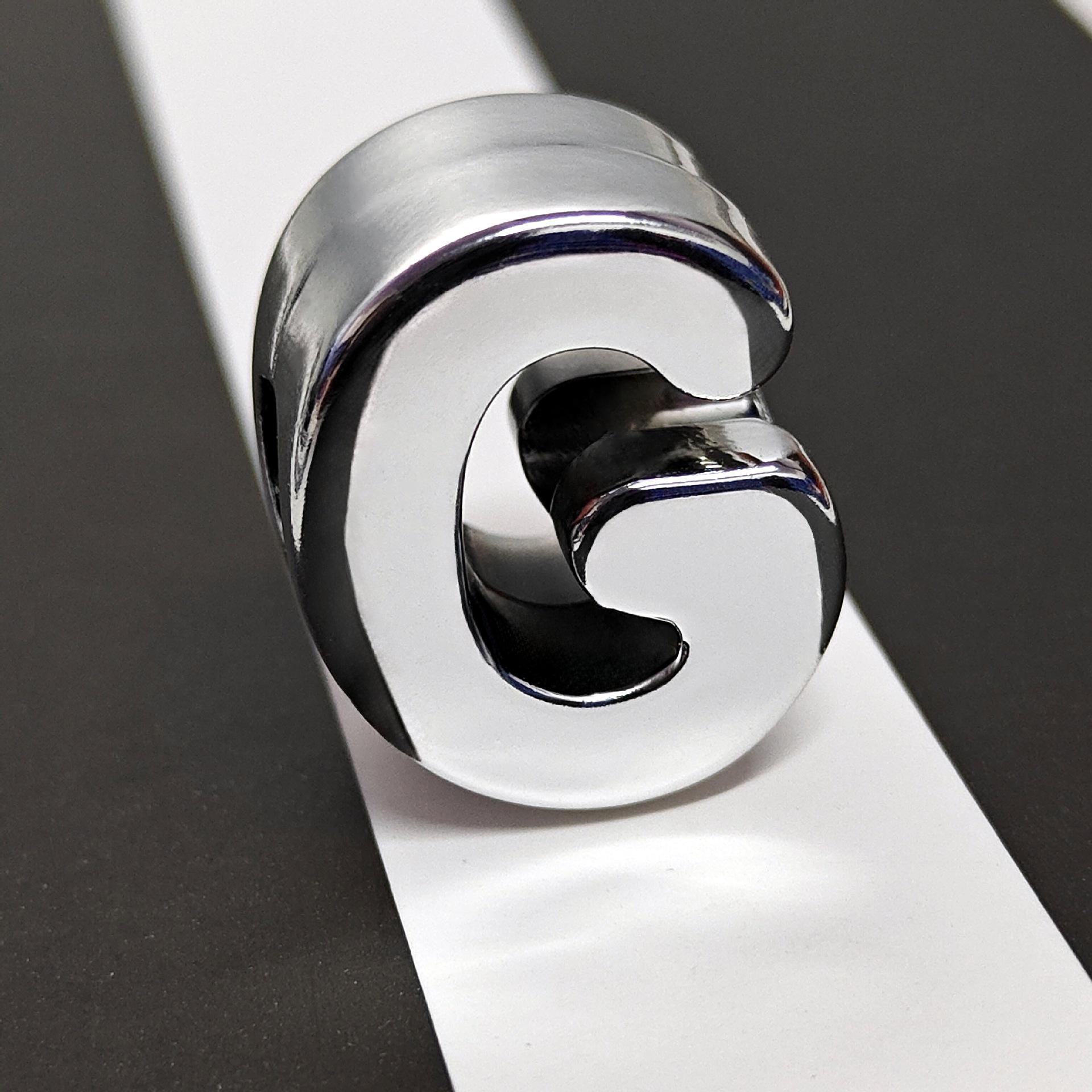 

Гальванизированное серебро 3D Буква и Цифра Бисером DIY Ювелирное украшение для обувной пряжки 22MM