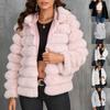 Women's Fashion Comfortable Hooded Faux Short Coat Top Plush Warm Coat