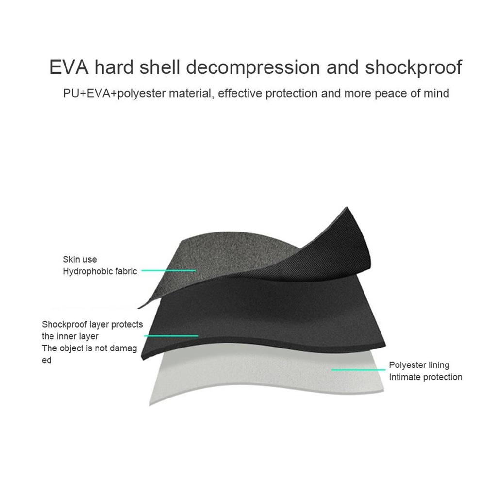 Tragbare Hartschalen-Aufbewahrungstasche für Headset-Etui, wasserabweisende Hartschale, Reise-Tragetasche