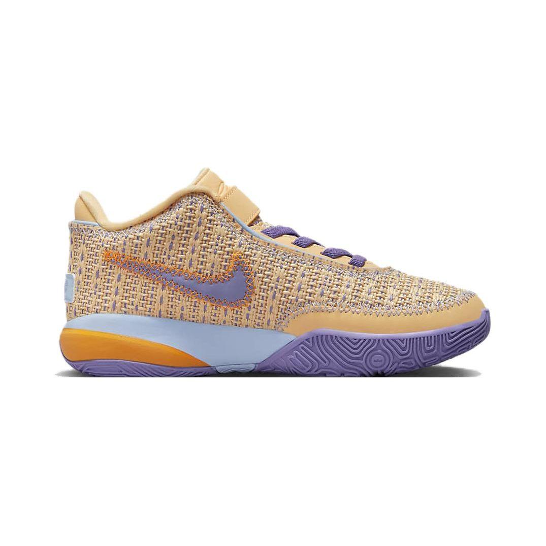 Детские кроссовки Nike LeBron 20 PS Summer Vibes Orange Celestial-Gold Cobalt-Bliss — фото 2