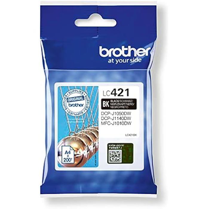 Cartouche d'encre - Brother - LC421 - Noir - Pack de 5 unités - Originale