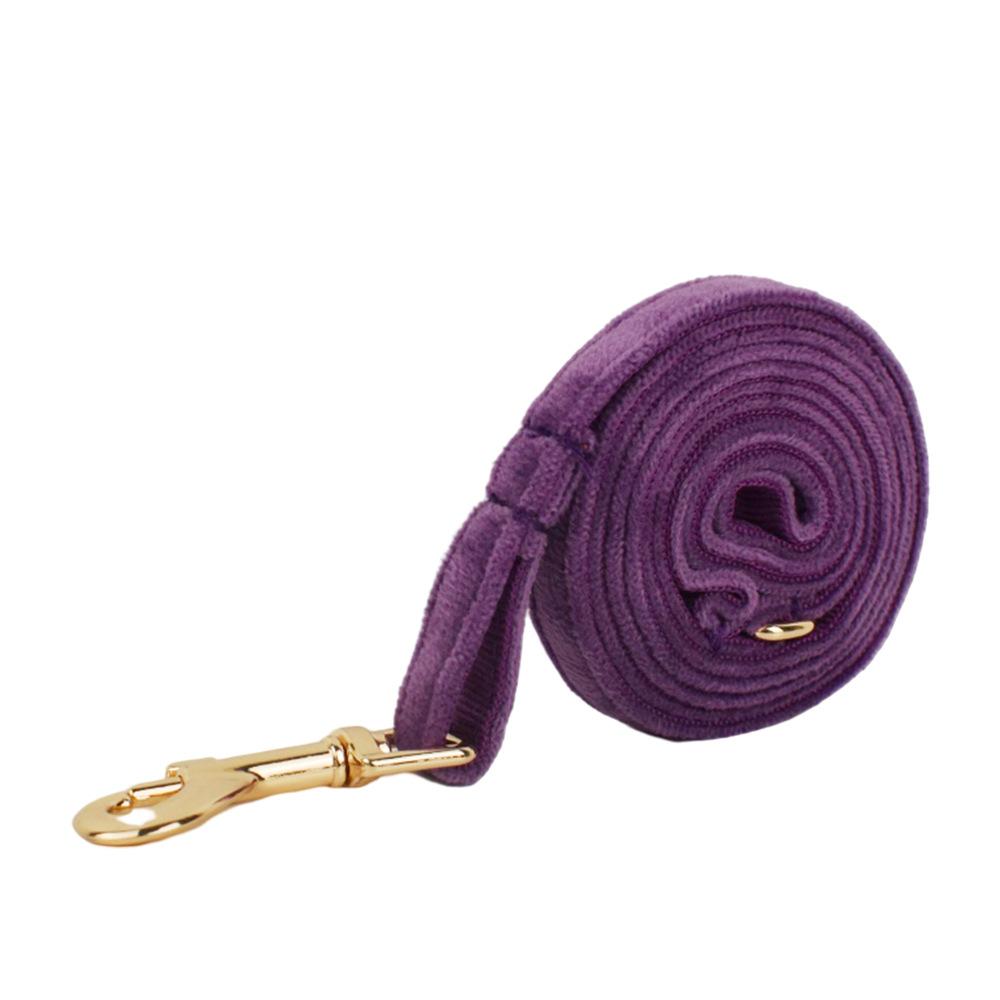 New purple velvet pet collar cat collar cute bell cat collar scarf