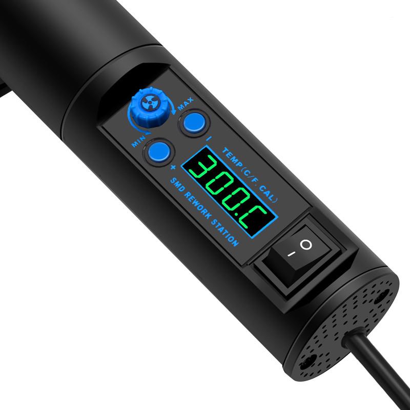 8032D Portable Heat Gun Electrical Digital Display Temperature Adjustable Hot Air Gun Mobile Phone Soldering Repair Tool