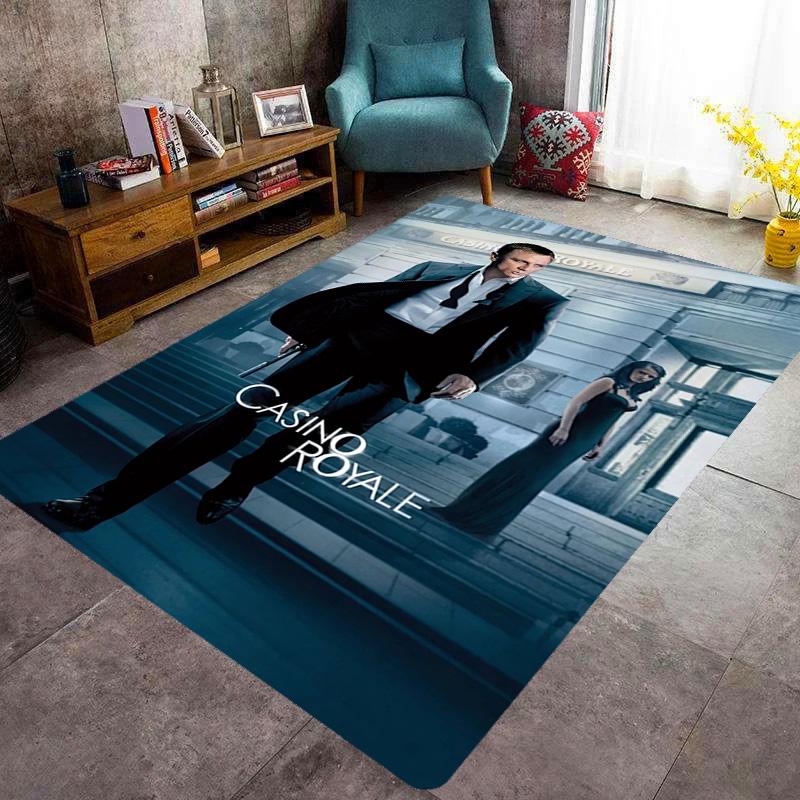 Iconic Gun Logo Design Carpet Doormat Printing Room Protective Pad Dormitory Decoration