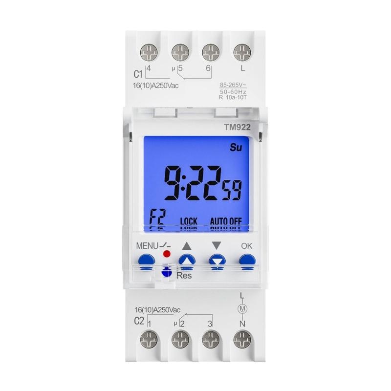 Precisions Timing Switches Double Independent channel Energy Saving Programmable Timers Switches for Home & Office