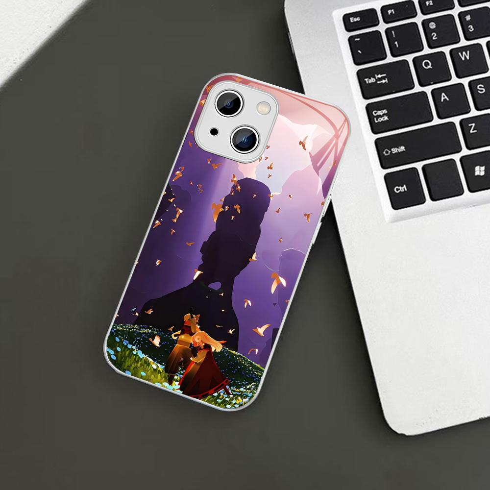 

S-Sky C-Children of the L-Light Phone Case For iPhone 14 13 12 Mini 11 Pro XS Max X XR 14 Plus Tempered Glass Cover iphone X