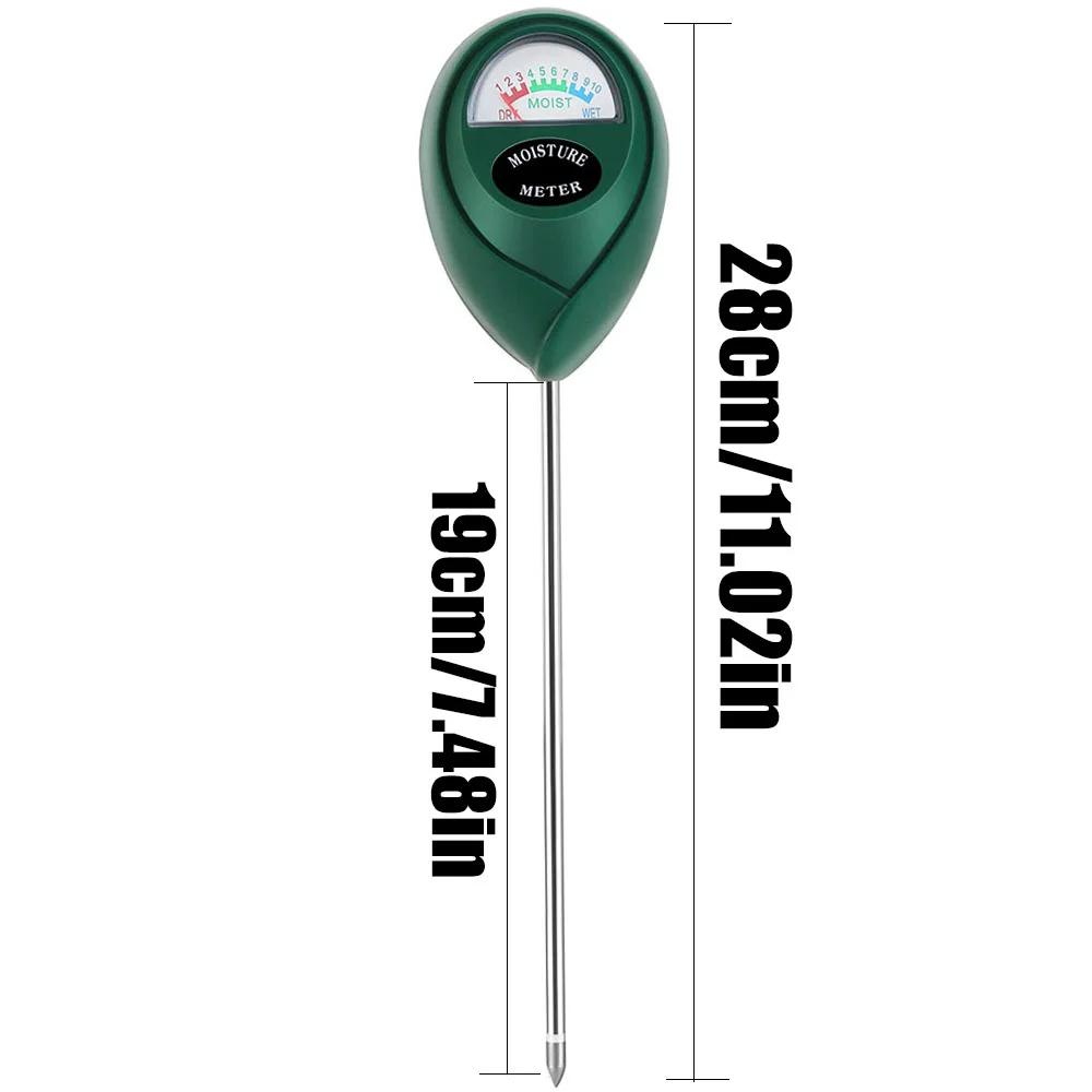 3 In 1 Soil PH Meter Sunlight PH Tester Garden Flowers Soil Moisture Sensor Meter Plants Acidity Humidity PH Monitor Detector