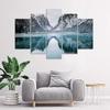 Feeby Five Piece Picture Canvas Print, Mountain Landscape