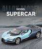 1/24 Bugatti Tourbillon Chiron Legierung Sportwagen Modell Druckguss Metall Rennfahrzeuge Automodell Ton und Licht Hohe Simulation Kindergeschenk