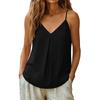 Linen Tank Tops for Women Spaghetti Strap Loose  Shirts
