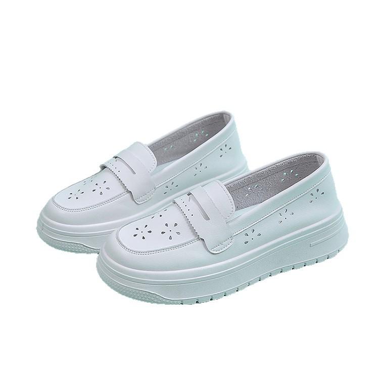 Height-increasing Medical Special Shoes Nurse Shoes Women's Soft Soles Light and Breathable Thick Soles Not Tired of Foot Work One Pedal White Shoes