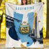Argentina Football Printed Throw Blanket—soft,warm;versatile Blanket for All Seasons—perfect As &air-conditioning Throw,nap Blanket