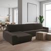 Sofa Cover - Sofaskins - Niagara - Brown - Stretch - 210-340 Cm