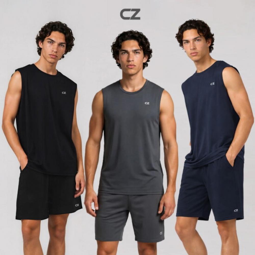 Cozylook Men S Cool Motion SleeveleSS ShortS SportSwear Set
