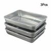 Efficiently Organized Kitchen with Stainless Steel Crisper Set of 3 PCS