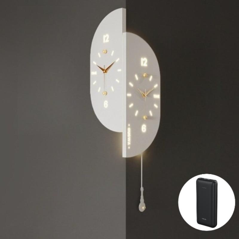 Corner Wall Clocks Creative Light Luxury Wall Clock Hanging Silent Design Nordic Clocks Morden Living Room Decorations