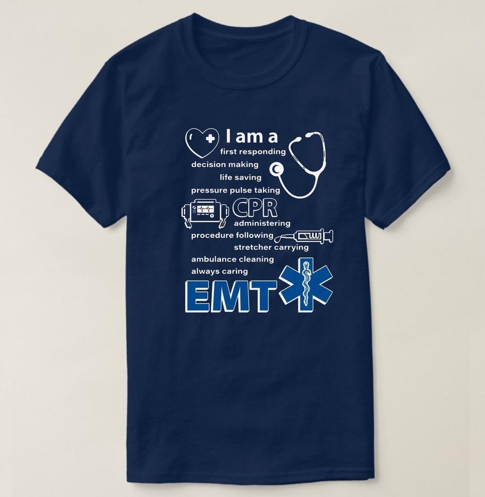 I Am First Responding EMT First Aid Paramedic TShirt 100 Cotton ONeck Summer Short Sleeve Casual Mens Tshirt Size S3XL